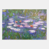 Claude Monet Paars en Roze Water Lilies Inpakpapier Vel (Voorkant)