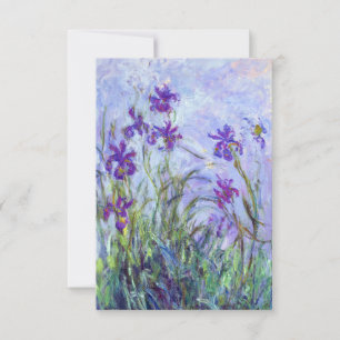 Claude Monet - Paarse Irissen / Iris Mauves Bedankkaart