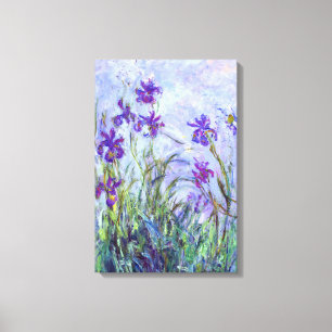Claude Monet - Paarse Irissen / Iris Mauves Canvas Afdruk