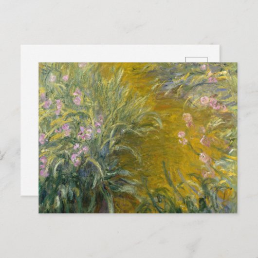Claude Monet | Pad door de Irises Briefkaart (Voorkant / Achterkant)