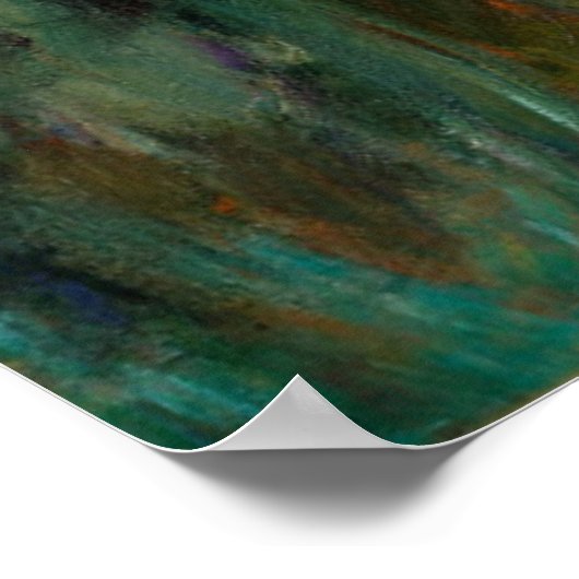 Claude Monet | Pad door de Irises Poster (Hoek)