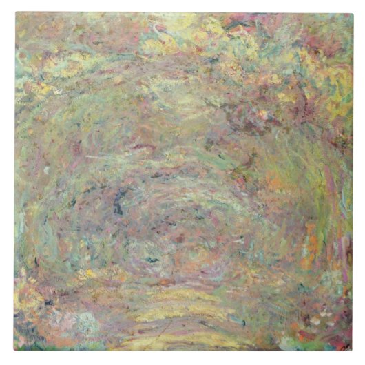 Claude Monet | Pad in de schaduw Tegeltje (Voorkant)