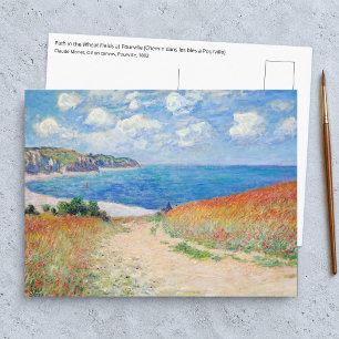 Claude Monet - Pad in de tarwevelden bij Pourville Briefkaart