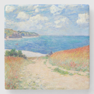 Claude Monet - Pad in de tarwevelden bij Pourville Stenen Onderzetter