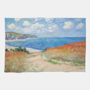 Claude Monet - Pad in de tarwevelden bij Pourville Theedoek