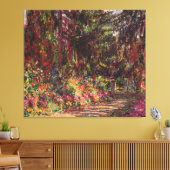 Claude Monet | Pad in de tuin te Giverny Canvas Afdruk (Insitu (Woonkamer))