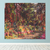 Claude Monet | Pad in de tuin te Giverny Canvas Afdruk (Insitu (Houten vloer))