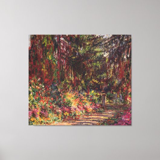 Claude Monet | Pad in de tuin te Giverny Canvas Afdruk (Voorkant)