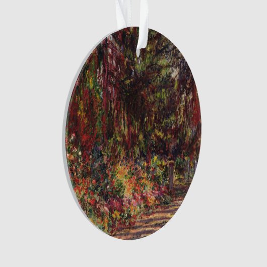 Claude Monet | Pad in de tuin te Giverny Ornament (voorkant)