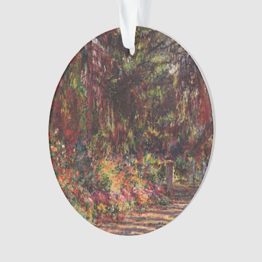 Claude Monet | Pad in de tuin te Giverny Ornament (voorkant)