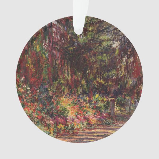 Claude Monet | Pad in de tuin te Giverny Ornament (voorkant)