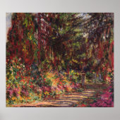 Claude Monet | Pad in de tuin te Giverny Poster (Voorkant)