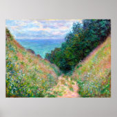 Claude Monet: Pad in La Cavee Pourville Poster (Voorkant)