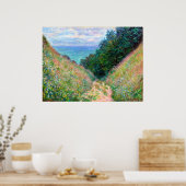 Claude Monet: Pad in La Cavee Pourville Poster (Keuken)