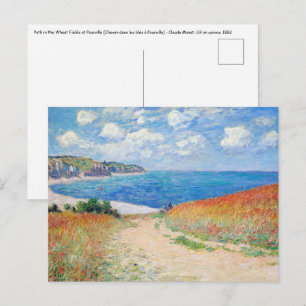 Claude Monet - Pad in Tarwevelden bij Pourville Briefkaart