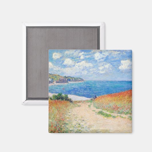 Claude Monet - Pad in Tarwevelden bij Pourville Magneet (Voorkant / Achterkant)