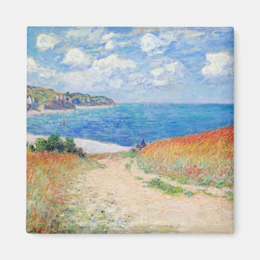 Claude Monet - Pad in Tarwevelden bij Pourville Magneet (Voorkant)