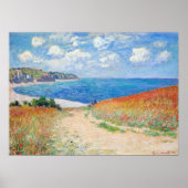 Claude Monet - Pad in Tarwevelden bij Pourville Poster (Voorkant)