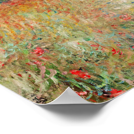 Claude Monet - Pad in Tarwevelden bij Pourville Poster (Hoek)