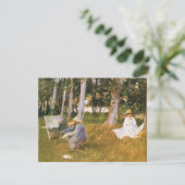 Claude Monet Painting, Edge of a Wood door Sargent (Staand voorkant)