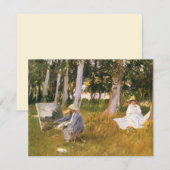 Claude Monet Painting, Edge of a Wood door Sargent (Voorkant / Achterkant)