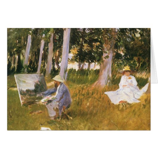 Claude Monet Painting, Edge of a Wood door Sargent (Voorkant Horizontaal)