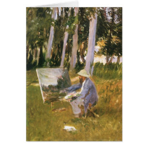 Claude Monet Painting, Edge of a Wood door Sargent