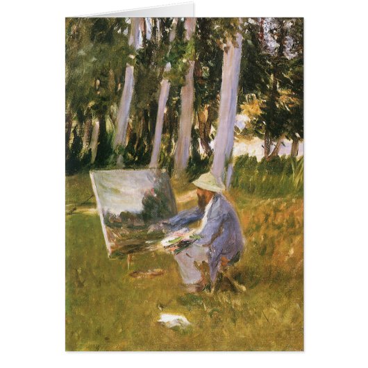 Claude Monet Painting, Edge of a Wood door Sargent (Voorkant)