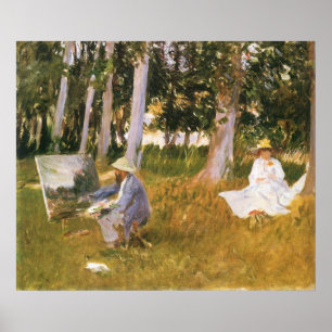Claude Monet Painting, Edge of a Wood door Sargent Poster