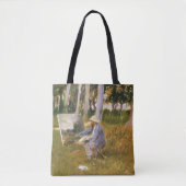 Claude Monet Painting, Edge of a Wood door Sargent Tote Bag (Voorkant)