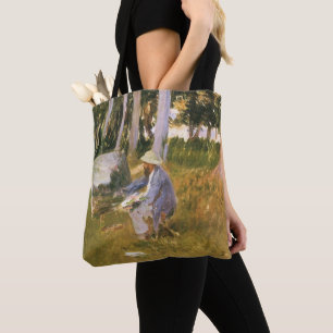 Claude Monet Painting, Edge of a Wood door Sargent Tote Bag