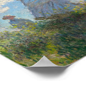 Claude Monet Painting Lady met Parasol Poster (Hoek)