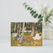 Claude Monet Painting van Sargent Briefkaart (Staand voorkant)