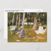 Claude Monet Painting van Sargent Briefkaart (Voorkant / Achterkant)