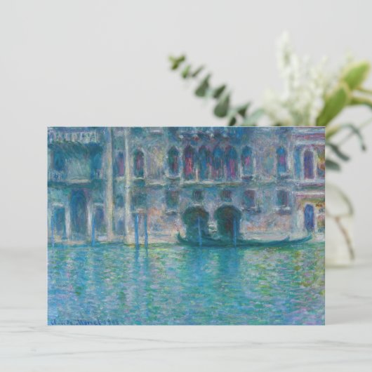 Claude Monet - Palazzo da Mula Bedankkaart (Staand voorkant)