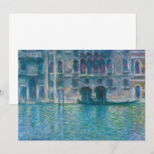 Claude Monet - Palazzo da Mula Bedankkaart (Voorkant / Achterkant)