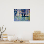 Claude Monet Palazzo da Mula in Venetië Poster (Keuken)