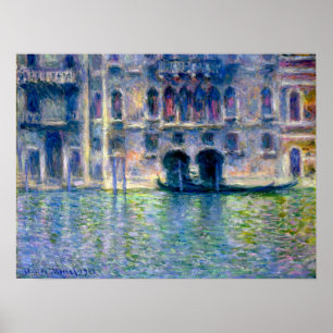 Claude Monet Palazzo da Mula in Venetië Poster