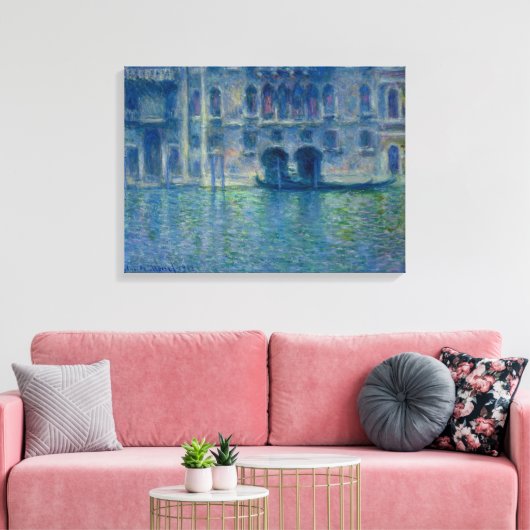 Claude Monet – Palazzo da Mula in Venice – 1908 Canvas Afdruk (Insitu (Woonkamer))