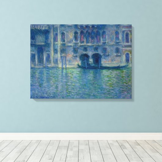 Claude Monet – Palazzo da Mula in Venice – 1908 Canvas Afdruk (Insitu (Houten vloer))