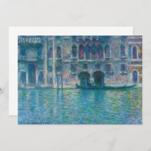 Claude Monet - Palazzo da Mula Kaart (Voorkant / Achterkant)