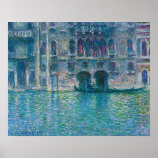 Claude Monet - Palazzo da Mula Poster (Voorkant)