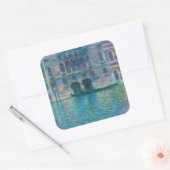 Claude Monet - Palazzo da Mula Vierkante Sticker (Envelop)