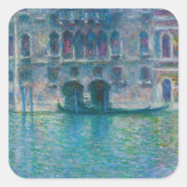 Claude Monet - Palazzo da Mula Vierkante Sticker