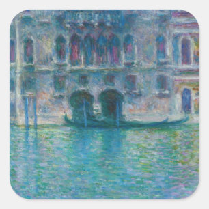 Claude Monet - Palazzo da Mula Vierkante Sticker