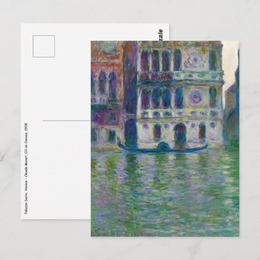 Claude Monet - Palazzo Dario Briefkaart (Voorkant / Achterkant)