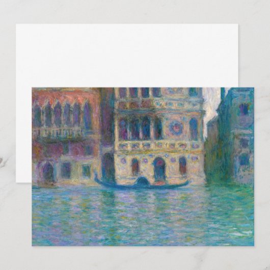 Claude Monet - Palazzo Dario Kaart (Voorkant / Achterkant)