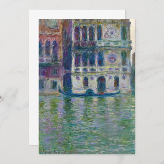 Claude Monet - Palazzo Dario Kaart (Voorkant / Achterkant)