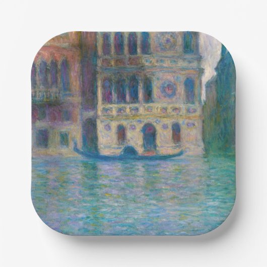 Claude Monet - Palazzo Dario Papieren Bordje (Voorkant)