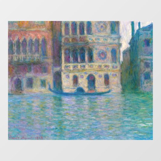 Claude Monet - Palazzo Dario Raamsticker (Vel)